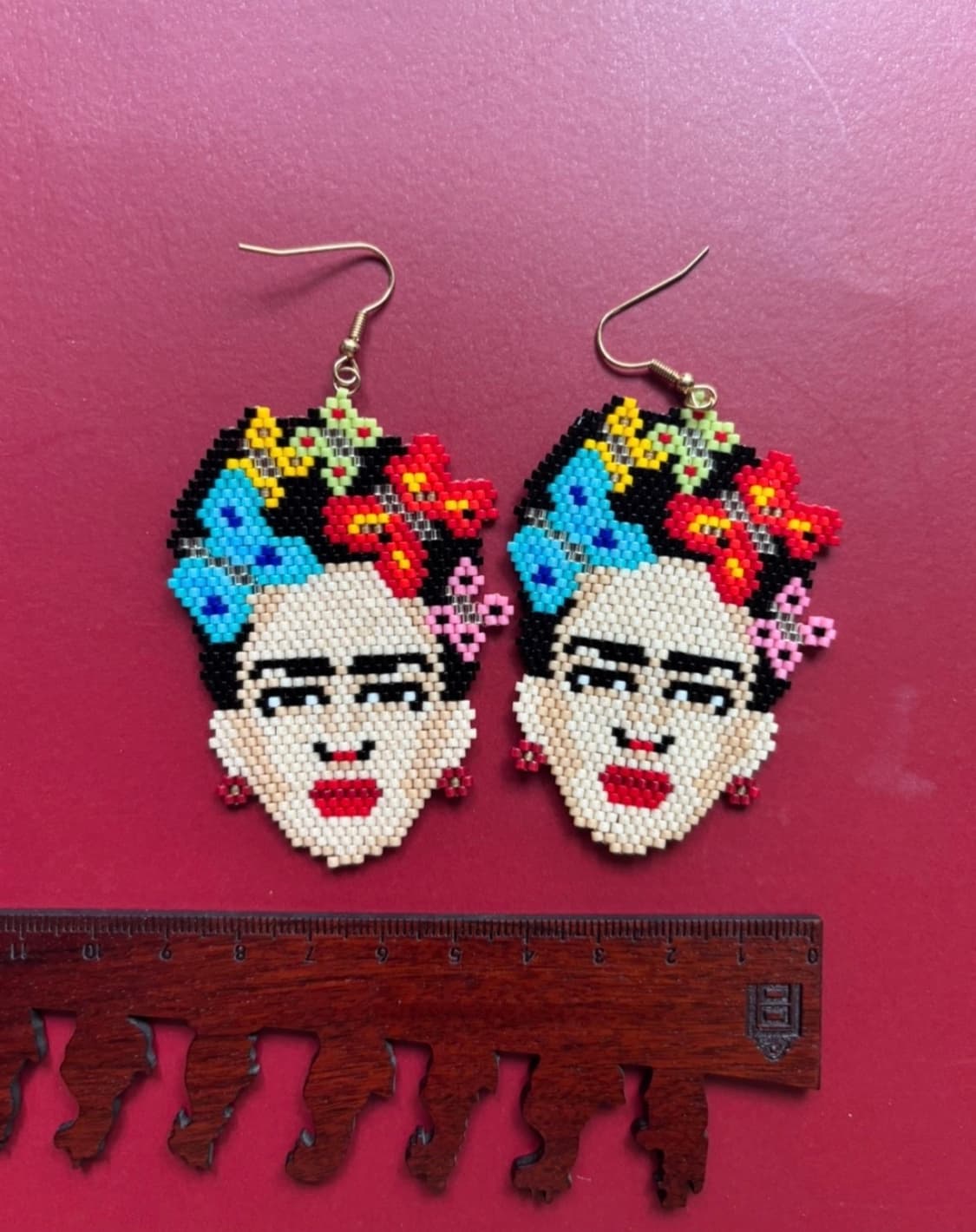 🎨 프리다 칼로 비즈 귀걸이 상품이미지2