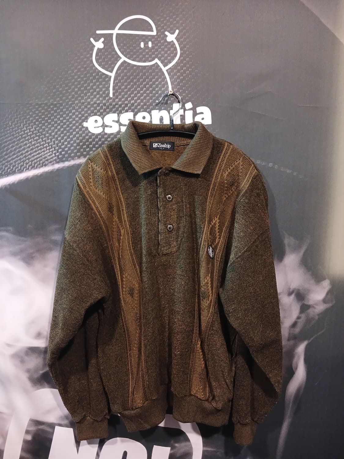 빈티지 카라 패턴 니트 상품이미지1