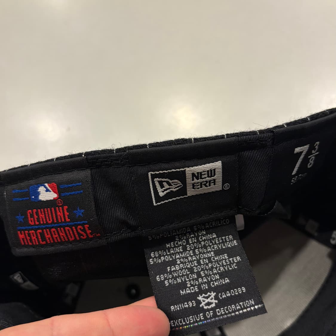 16s 뉴에라 59FIFTY 양키스 블랙 스트라이프 7 3/8 상품이미지5