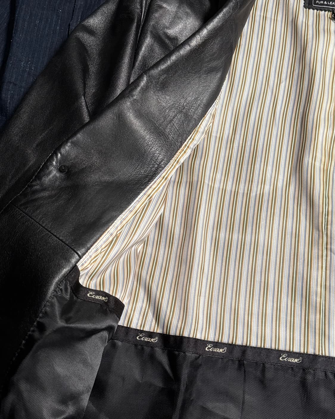 90-00‘s 에크라제 양가죽 블레이저 자켓 105 상품이미지4