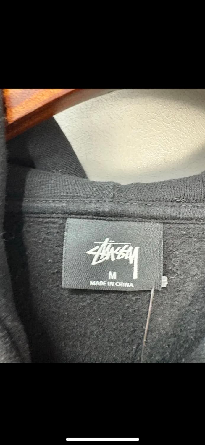 스투시 루즈핏 음양 플레임 로고 후드티 H1153 상품이미지6