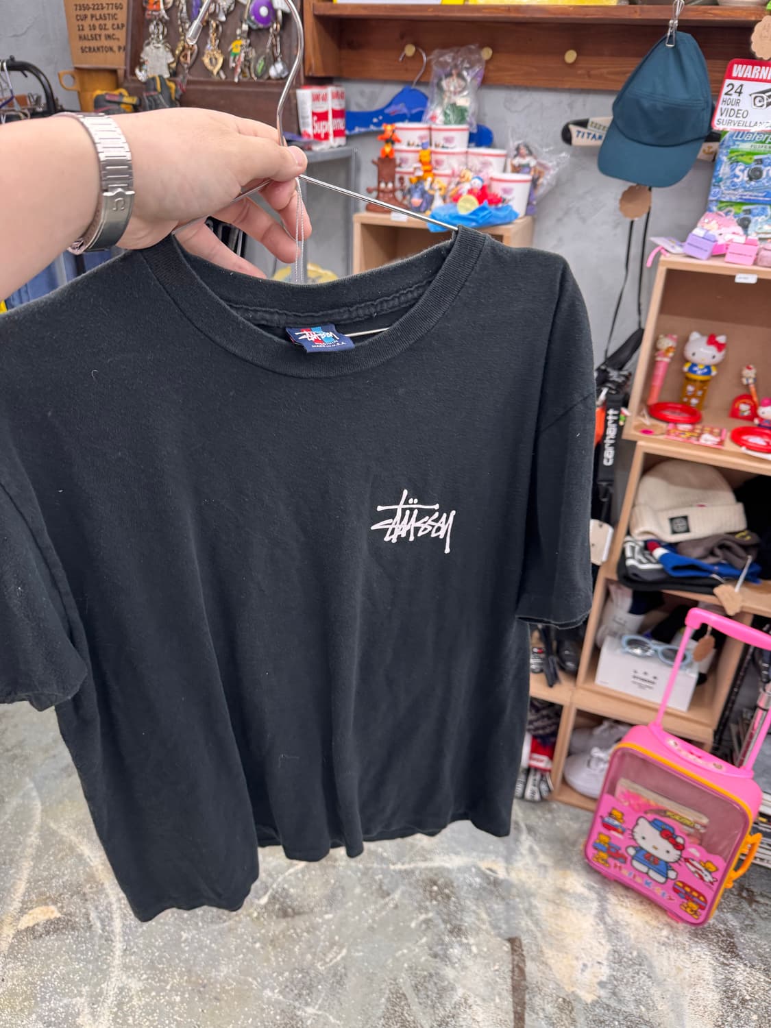 90s old stussy 스투시 반팔 드래곤 상품이미지3