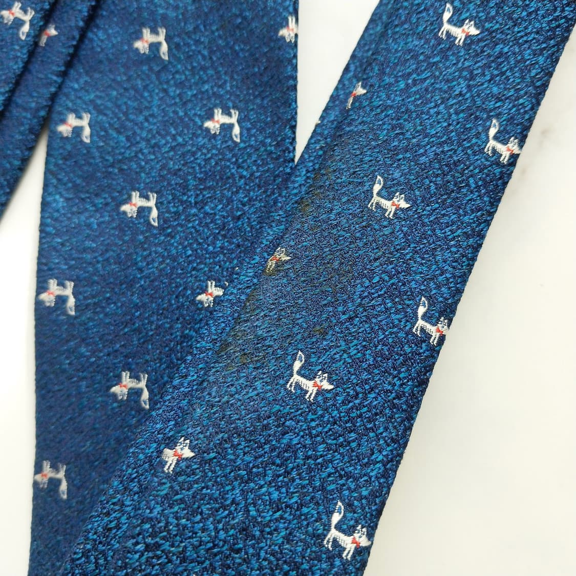 에스.티. 듀퐁 실크 애니멀 패턴 넥타이 7.5cm B등급 K921 상품이미지7