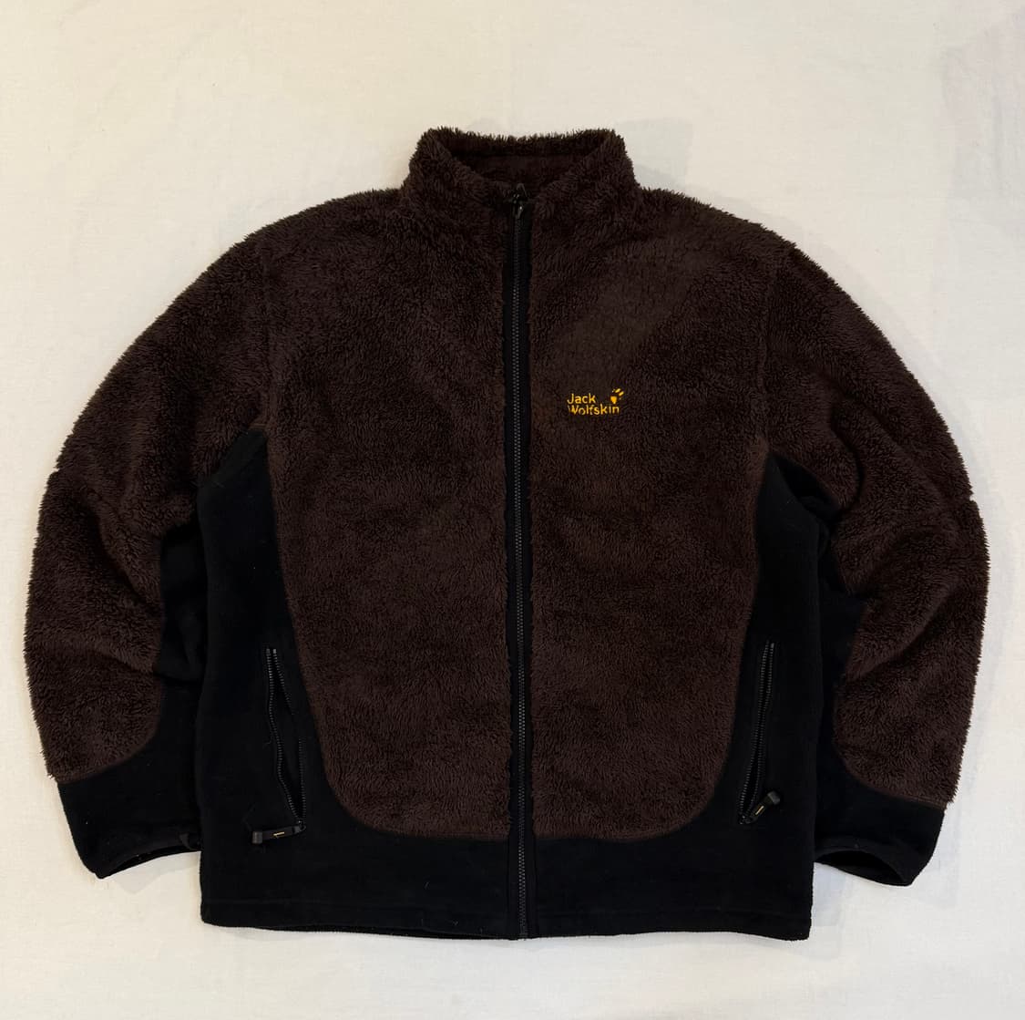 잭울프스킨 빈티지 아웃도어 플리스 딥브라운 상품이미지1