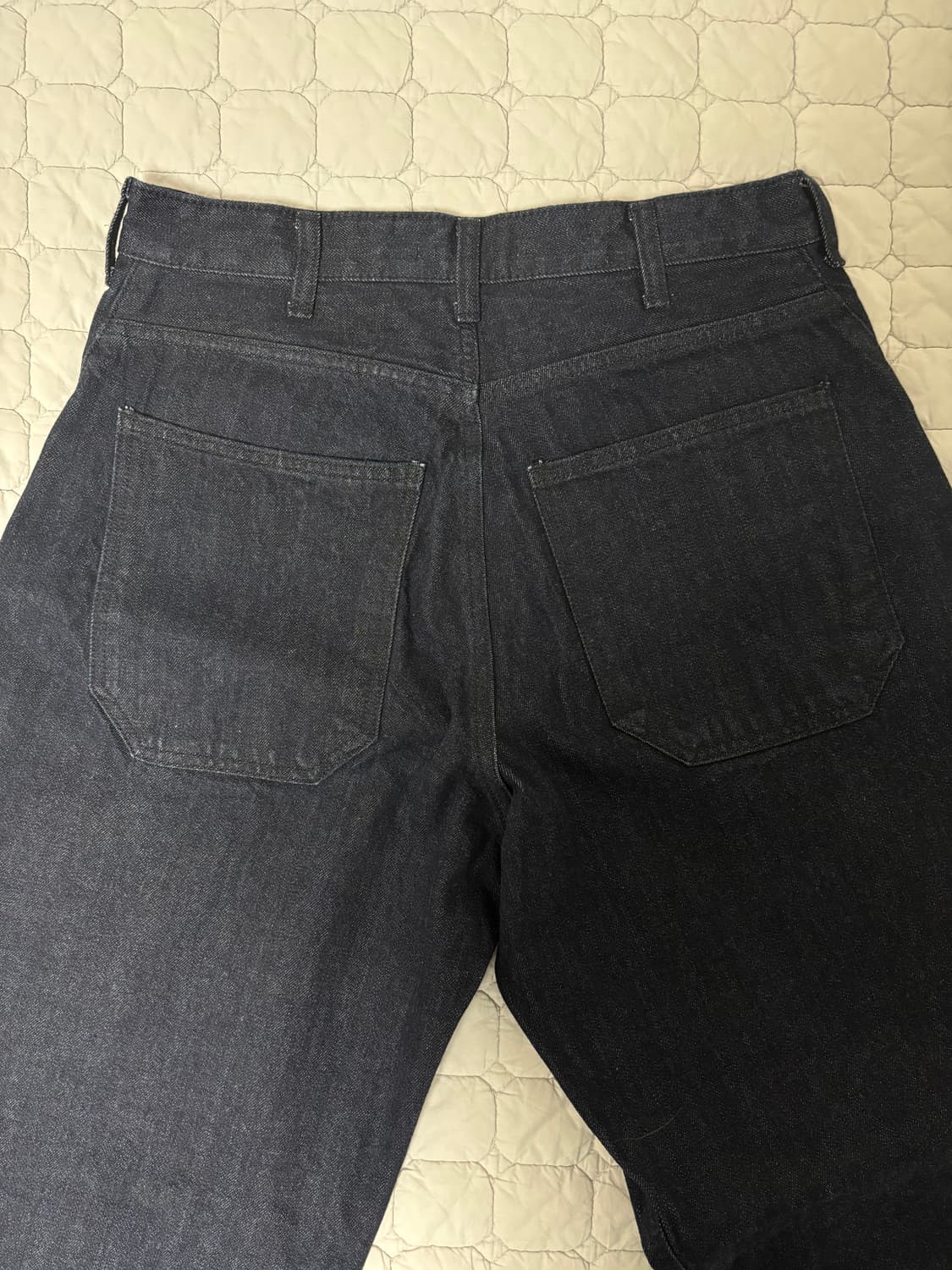 [3(M)] 해칭룸 와이드 커브진 워시드 인디고 상품이미지4