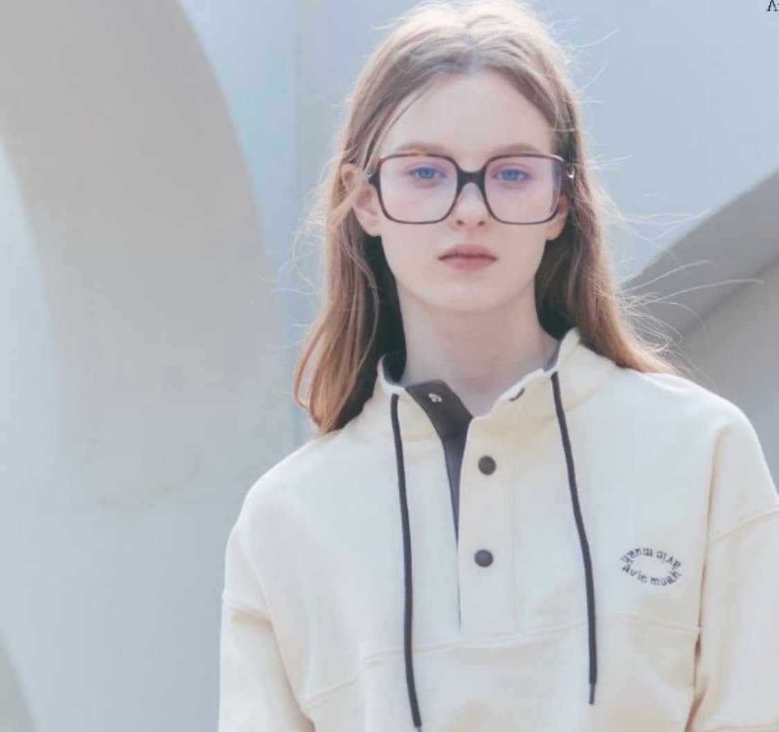 아비에무아 스냅버튼 스웻셔츠 베이지 2사이즈 1회착 상품이미지4