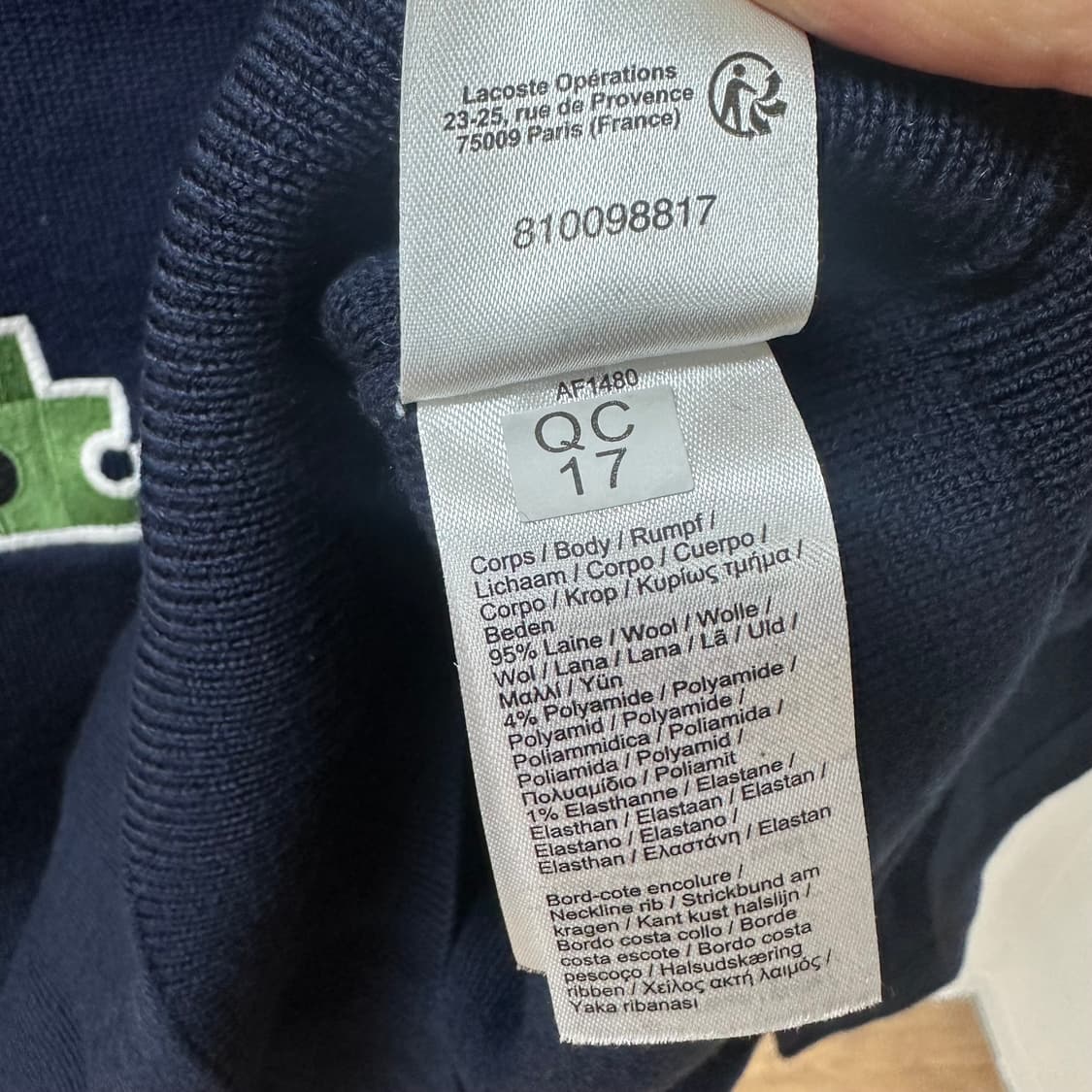 LACOSTE 라코스테 홀리데이 컬렉션 니트 스웨터 38사이즈 J28 상품이미지9