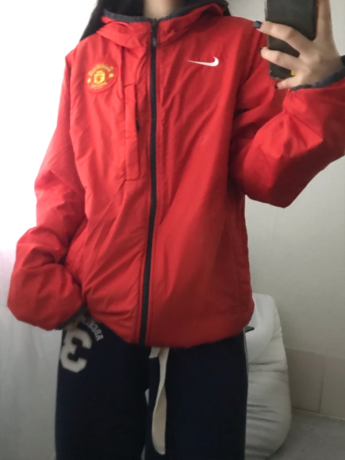 나이키 맨유 리버시블 경량패딩 상품이미지5