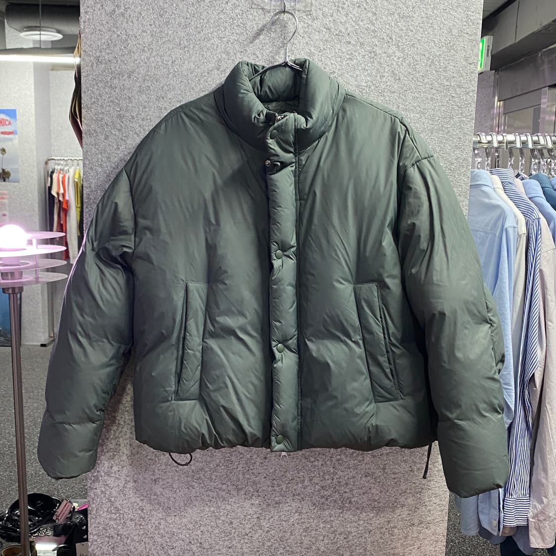 비바스튜디오 투웨이 카키 패딩 B3290 상품이미지2