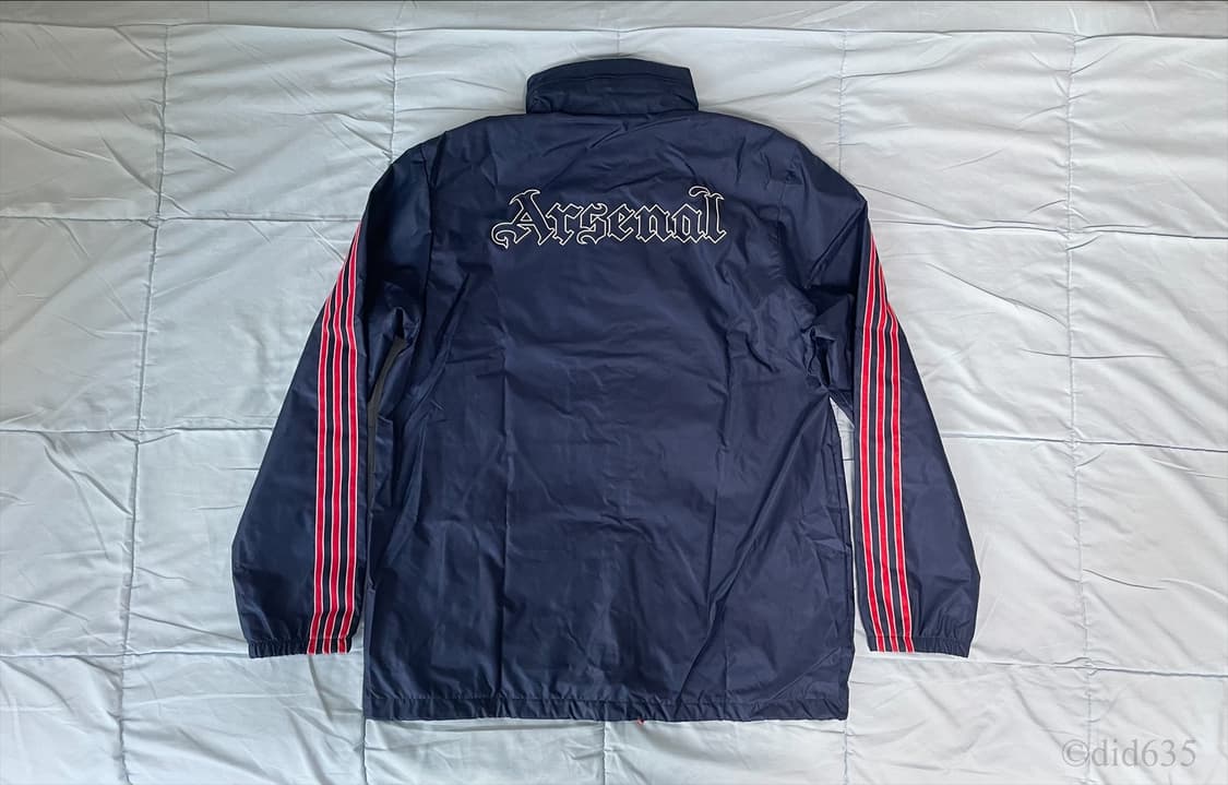 (국내 XL) 90-92 아스날 레트로 레인자켓 판매 상품이미지2