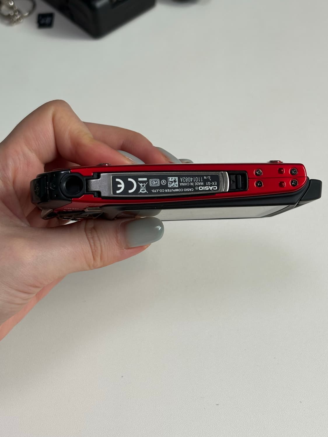 (엔시티 위시 사용/희귀 매물) 카시오 EX-G1 메탈릭 레드❤️ 상품이미지6