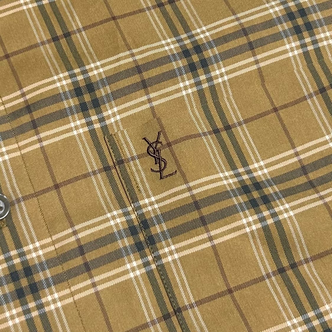 [XL] YSL 입생로랑 빈티지 체크셔츠 상품이미지4