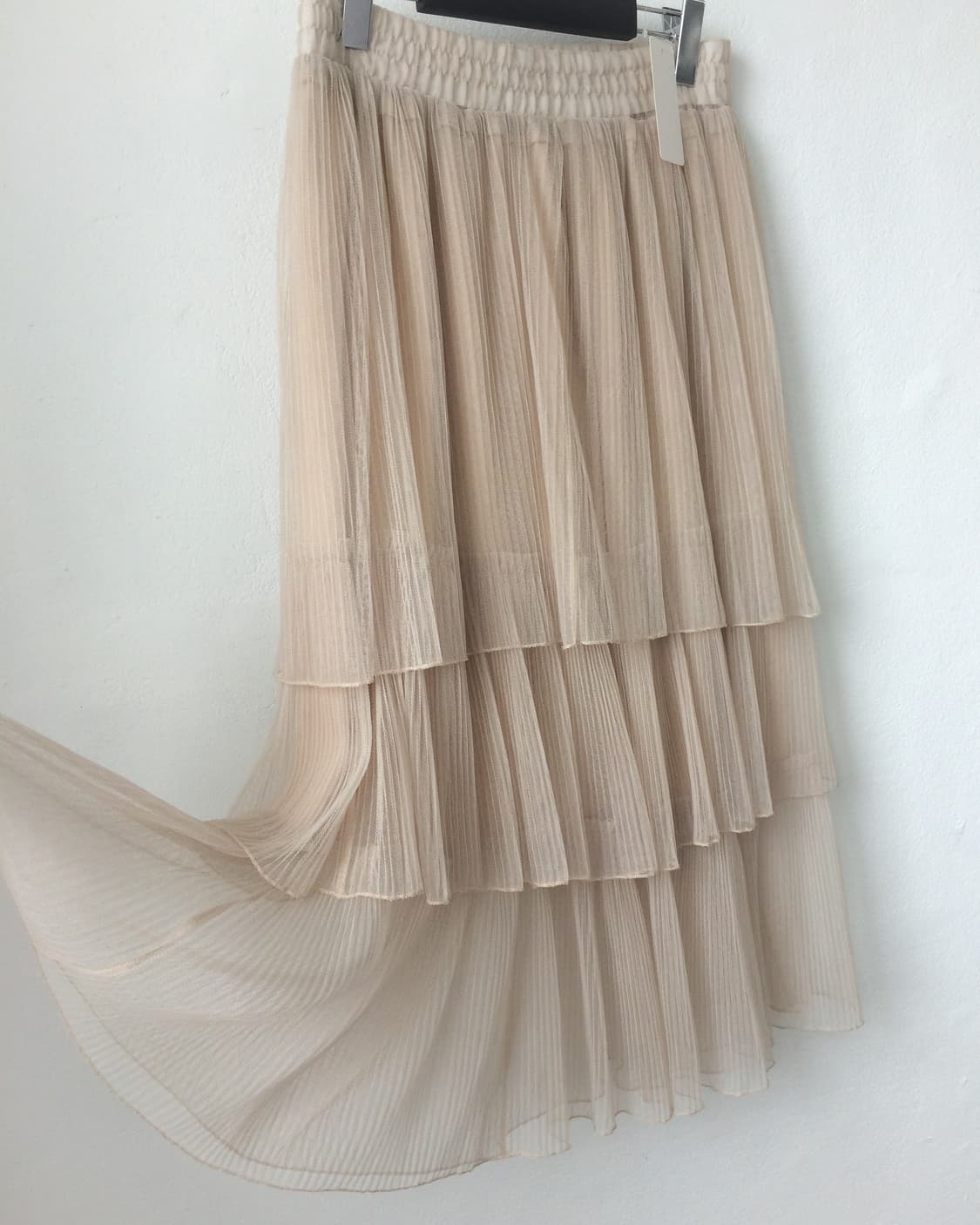 Pleats layer long skirt 상품이미지2