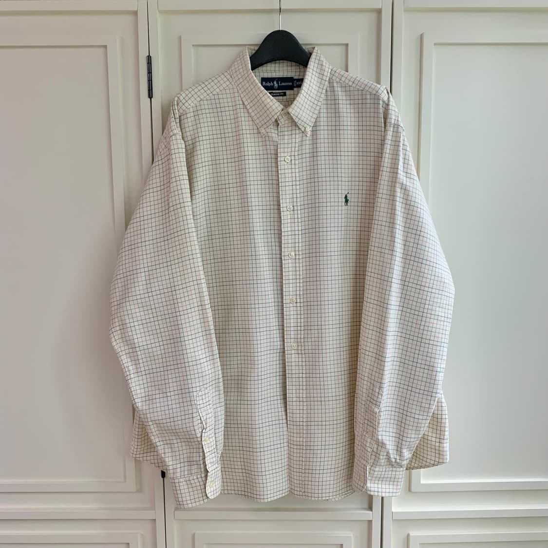  [4XL]폴로 베이지 체크 셔츠 상품이미지2