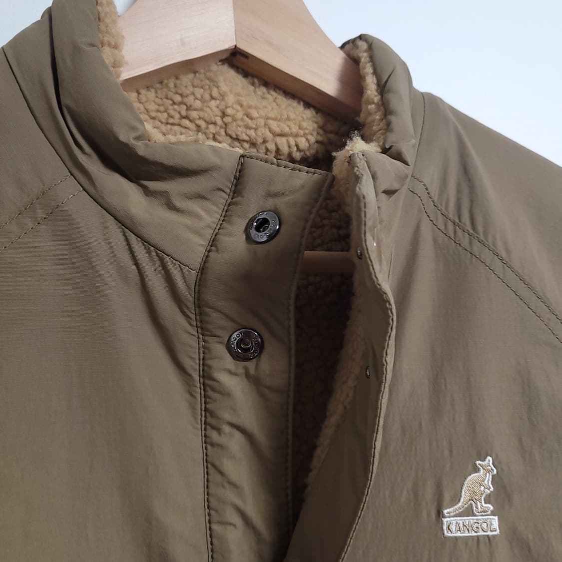 (155) 캉골 키즈 리버시블 롱 코트형 양면 양털 패딩 후리스 점퍼 상품이미지2