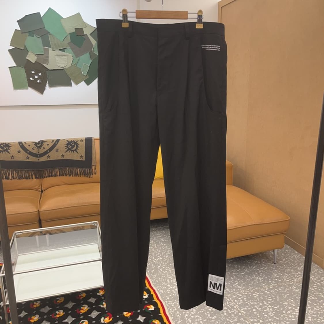 노매뉴얼 핀턱 캐주얼 코튼팬츠 면바지 L C06404 상품이미지3