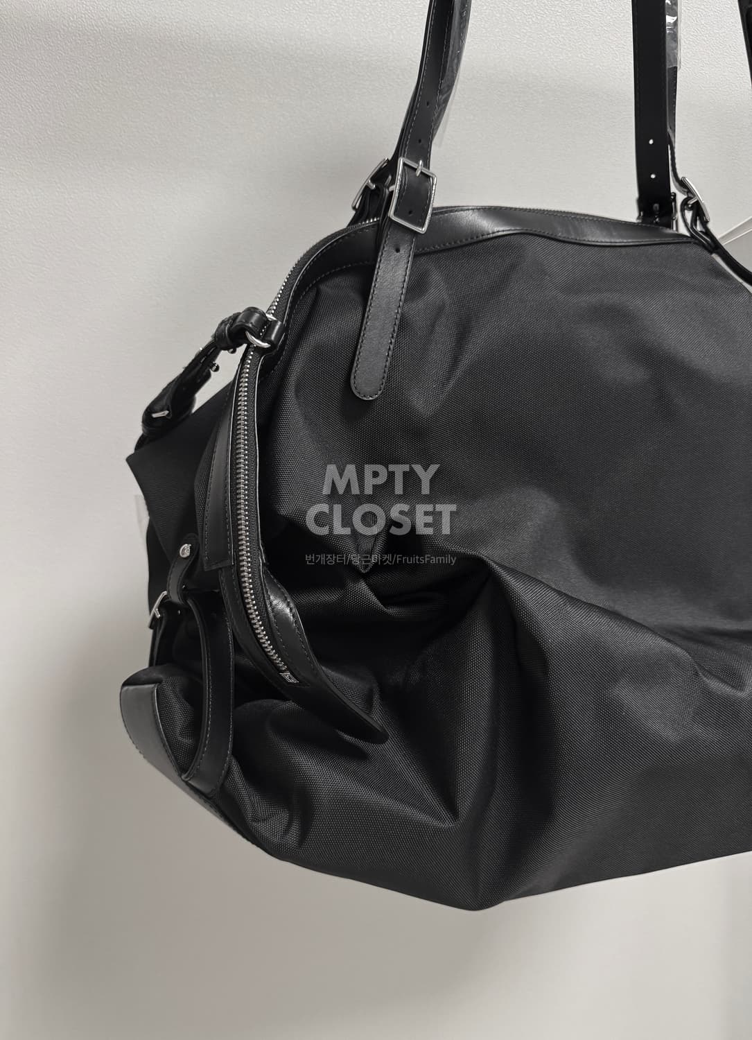 우영미 라지 코듀라 토트백 블랙 상품이미지5