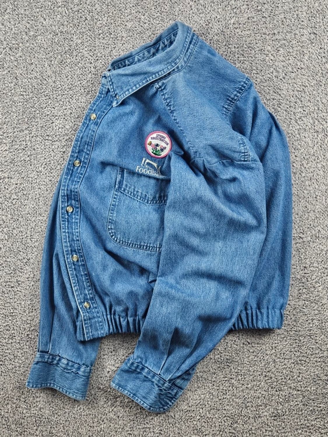 CINTAS 크롭 밴딩 커스텀 데님 셔츠 ( XL ) / 11636 상품이미지3