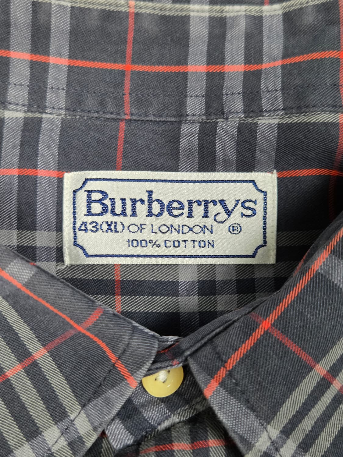 [버버리] 빈티지 기마상 로고 체크 긴팔 셔츠 | S00145 상품이미지3