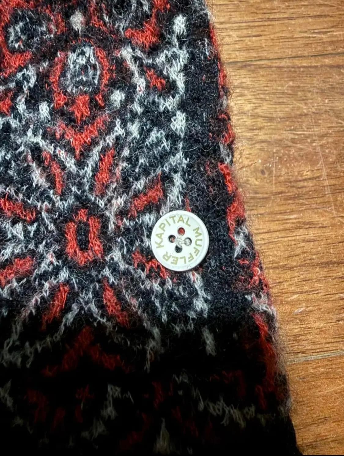 캐피탈 축융 울 반다나 패치워크 머플러 상품이미지3