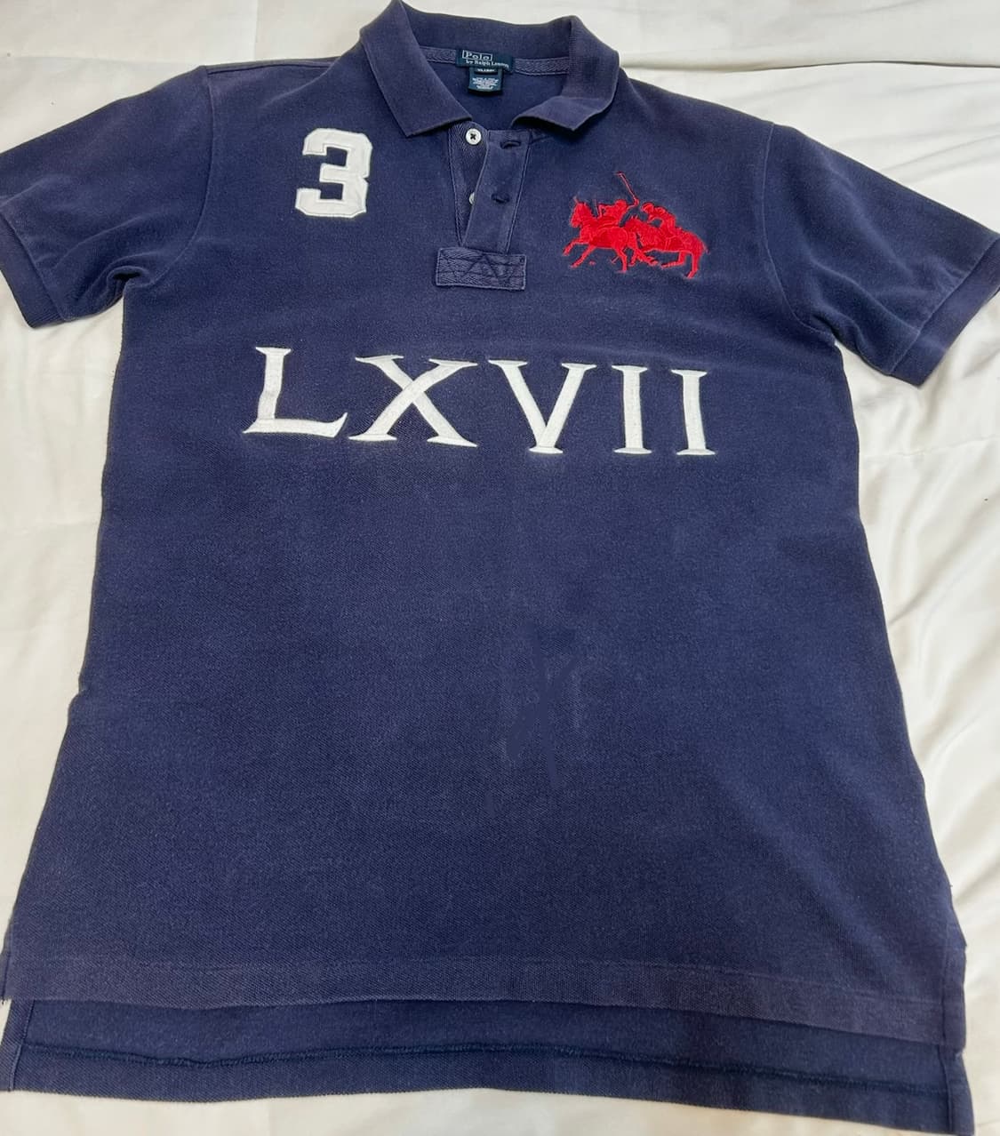 정품 희귀 폴로 치프키프 빅포니 더블포니 네이비 반팔 카라티 상품이미지1