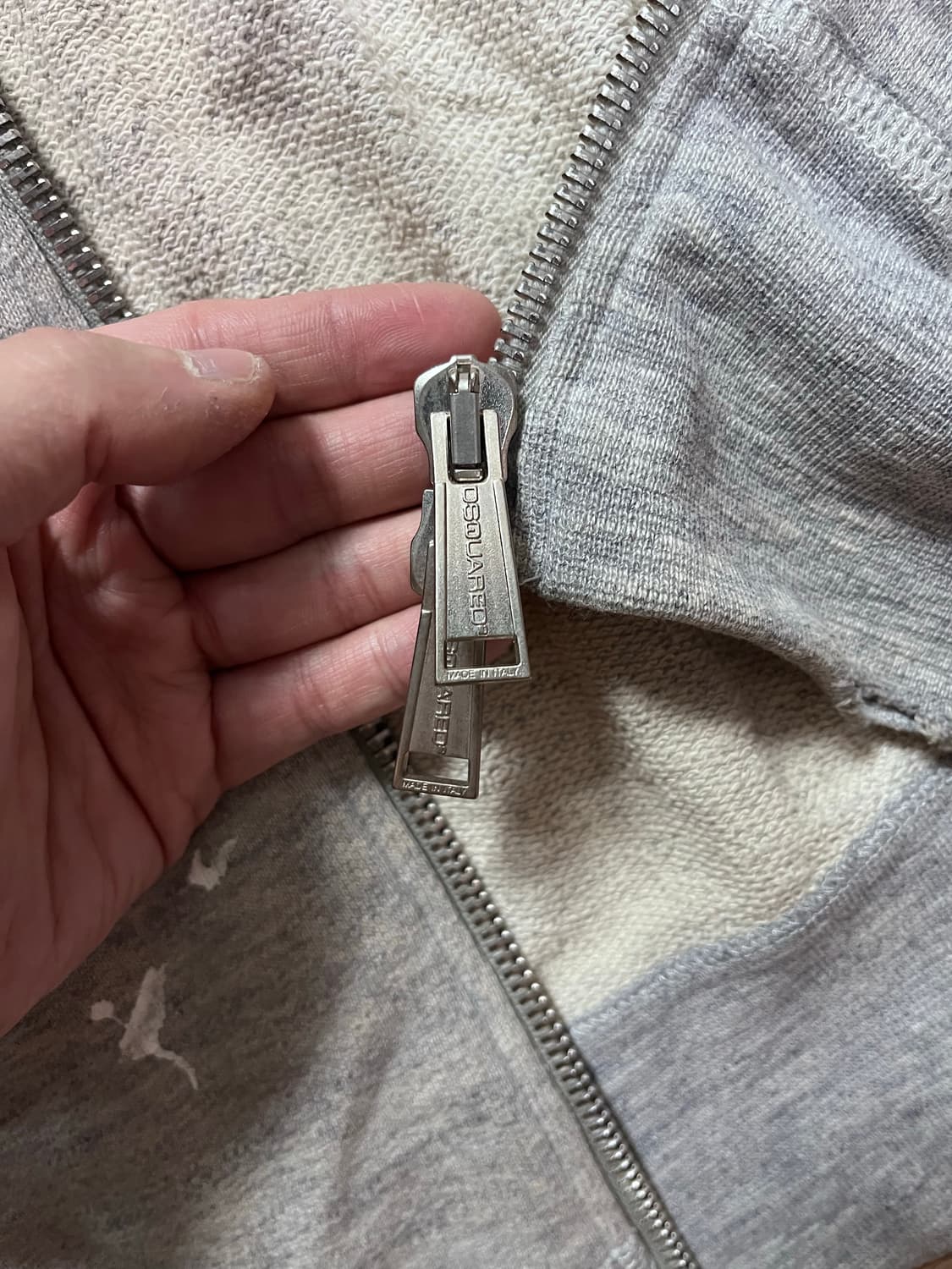 디스퀘어드2 빈티지 집업 가디건 그레이 XS 상품이미지4