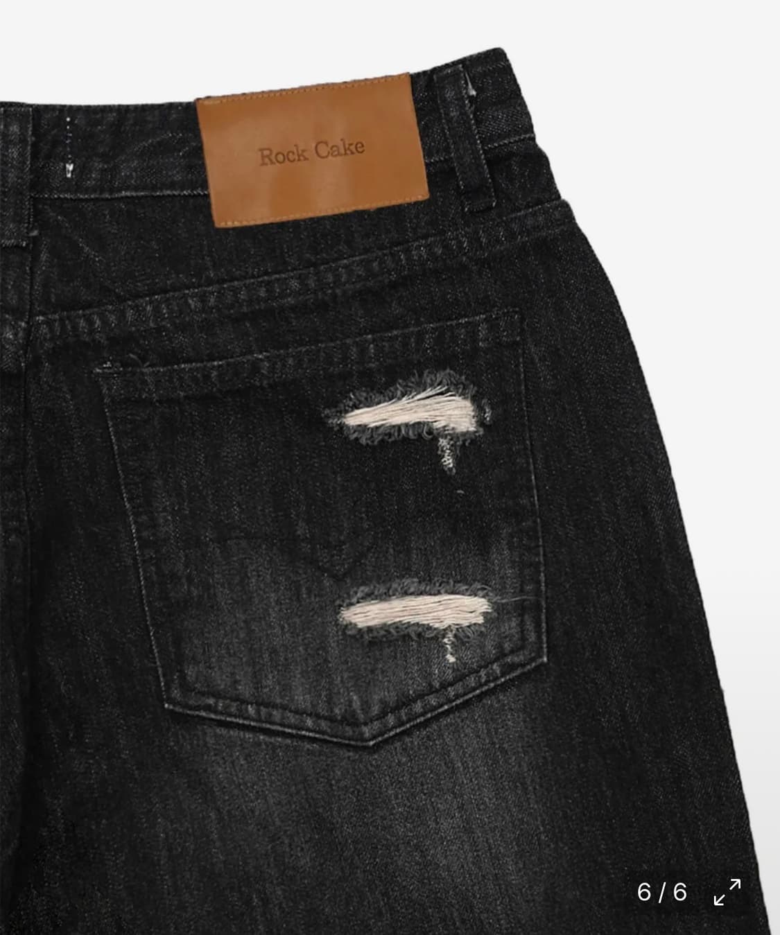 Faye Damage Jeans - Black 상품이미지4