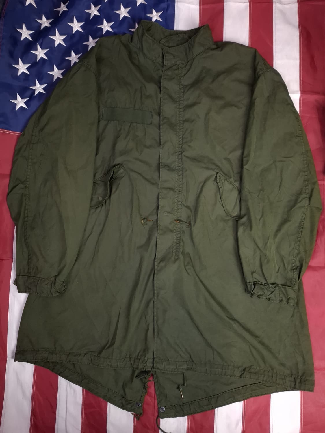 오리지날 미군 M-65 피쉬테일 개파카 염색작업 상품이미지1