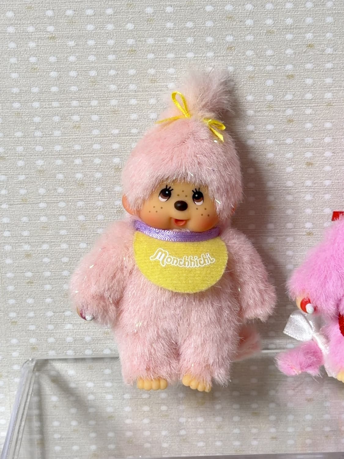 핑크 반짝이 미니 몬치치 키링  상품이미지1