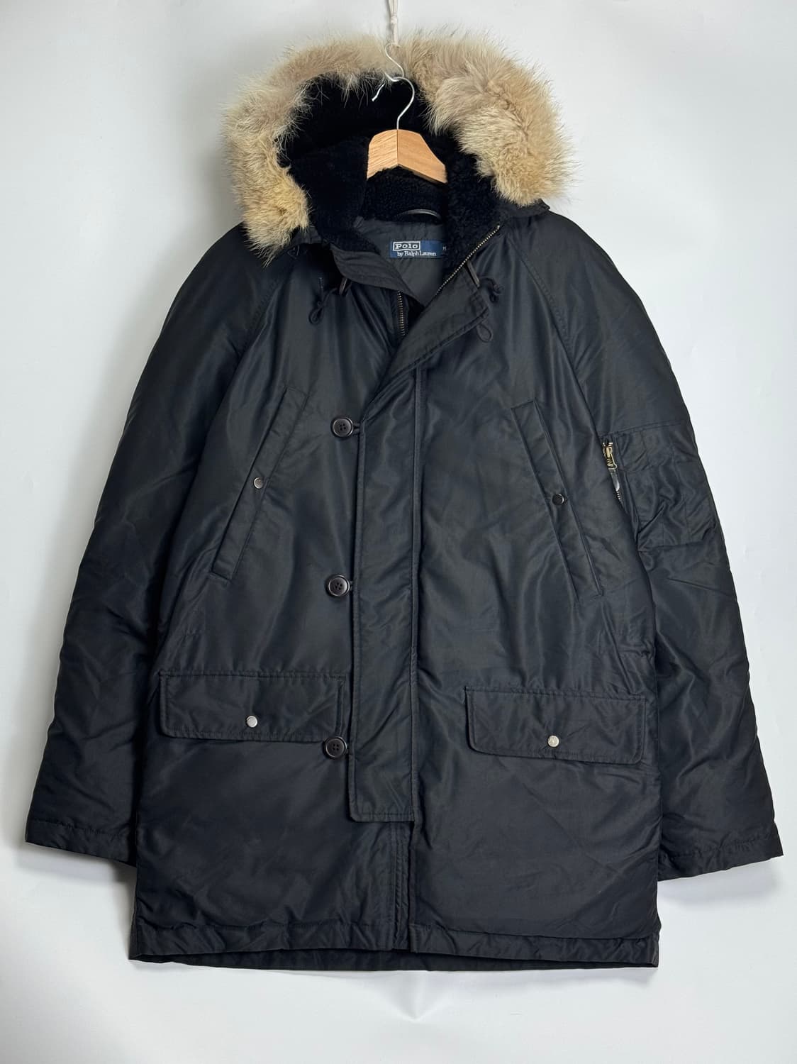00‘s 폴로 N3B N-3B 헤비다운 파카 패딩 블랙 M 상품이미지1