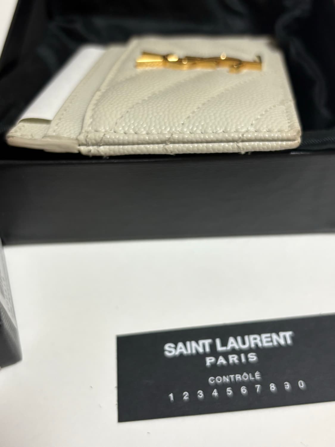 생로랑 카드 지갑 크림  상품이미지7