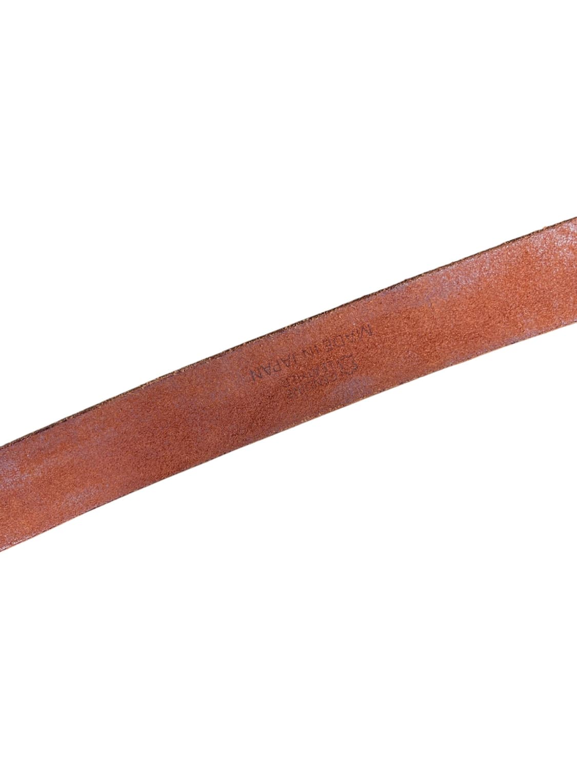 Vintage(made in japan) 브라운 리얼레더 벨트  상품이미지3