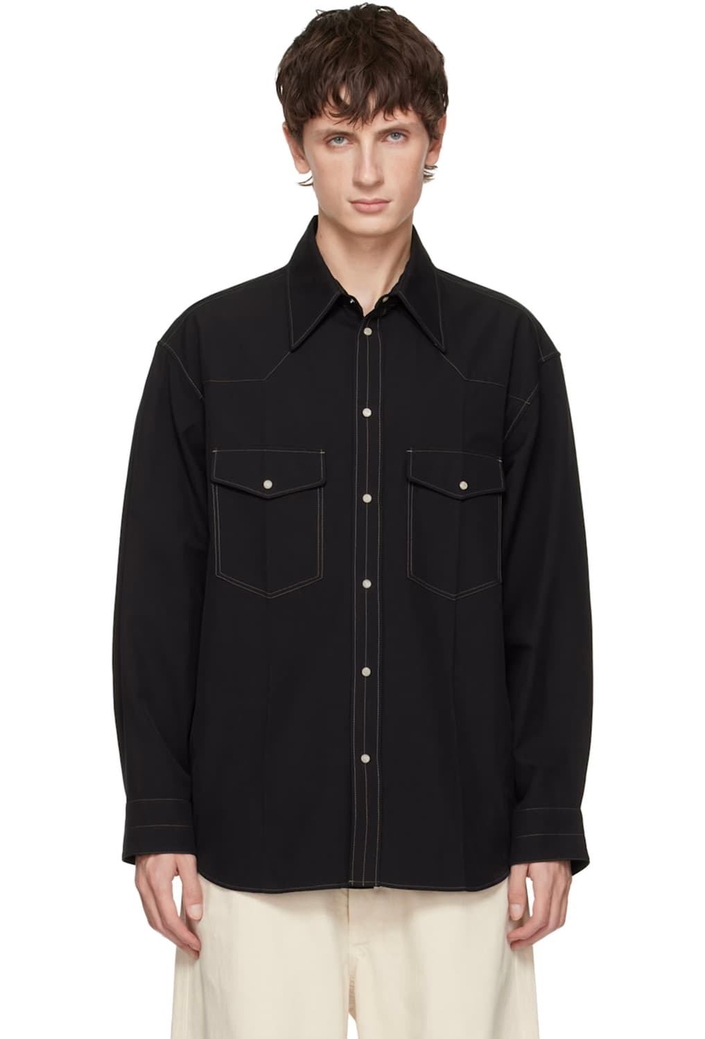 [52] 르메르 웨스턴 셔츠 블랙 상품이미지5