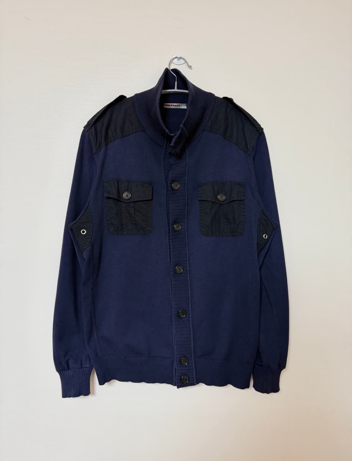 프라다 스포츠 하이넥 가디건 M 상품이미지1