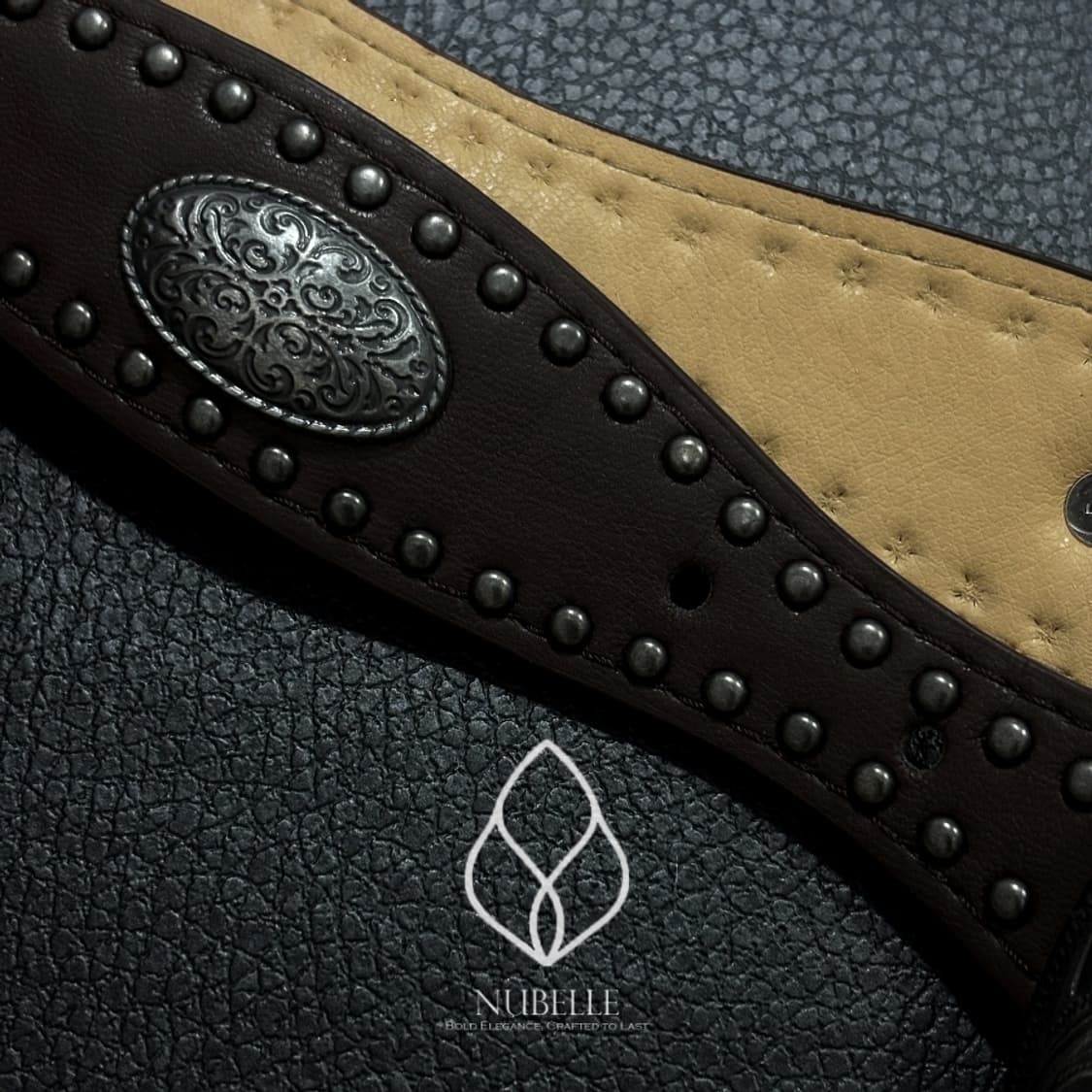 🌗 Convex stud western belt / 에스닉 웨스턴 벨트 상품이미지5
