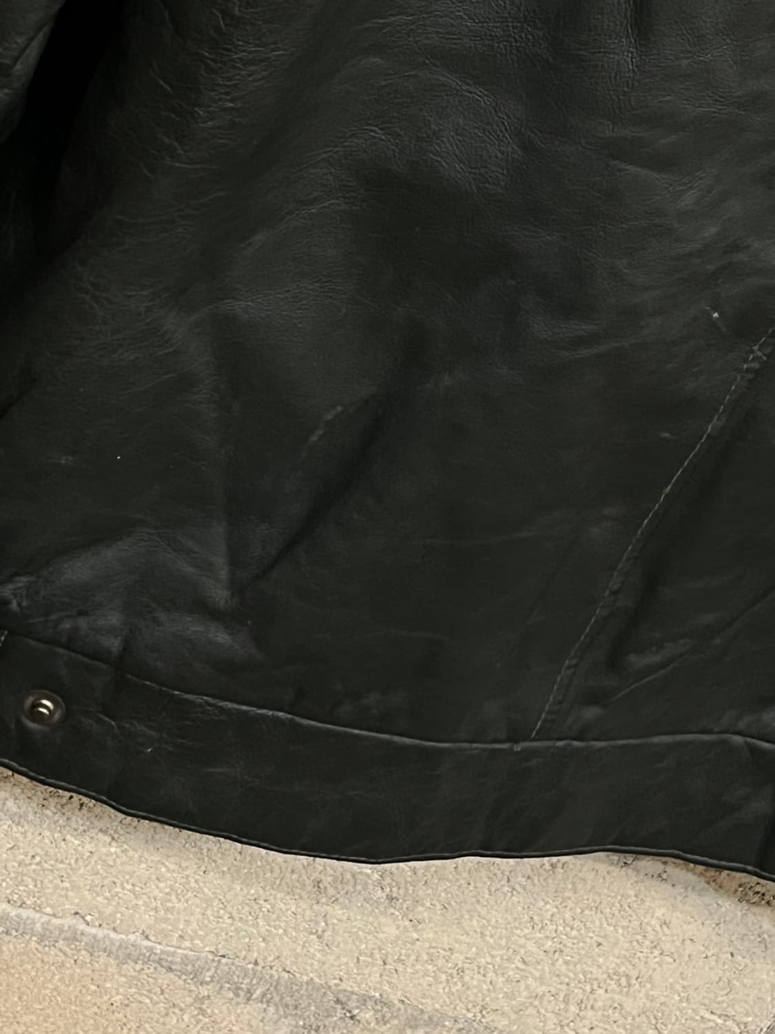 빈티지 견장 레더 자켓 상품이미지7