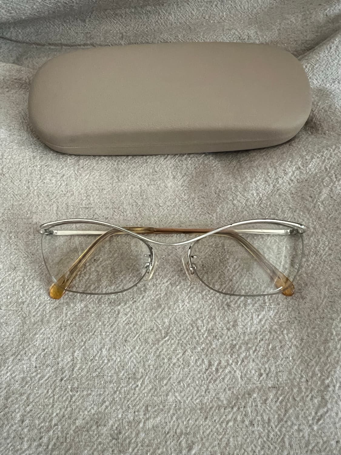 하쿠산메가네 백산안경 반무테 안경 상품이미지1