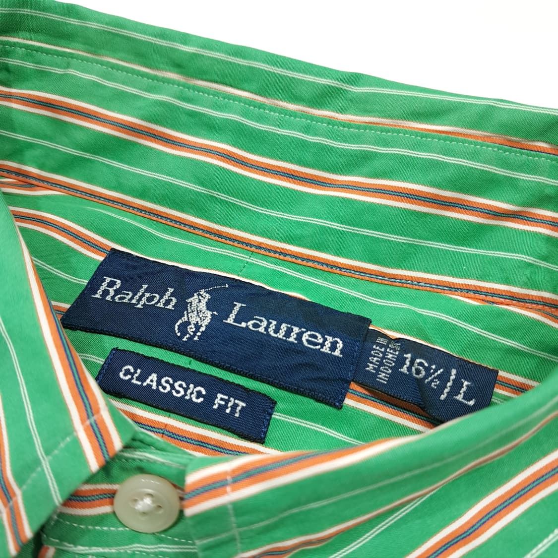CL966 XL 폴로 00s 클래식핏 프레피 스트라이프 셔츠 남방 상품이미지3