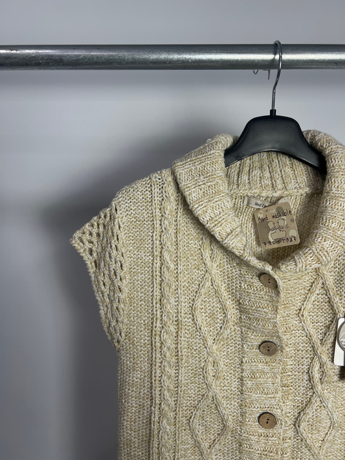 MAPLE FEEL 반팔 니트 가디건 상품이미지2