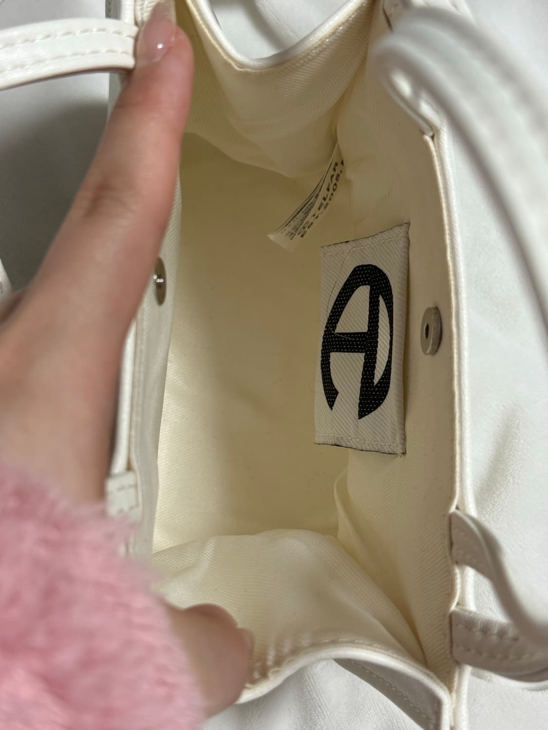 텔파 스몰 쇼핑백 화이트 상품이미지8