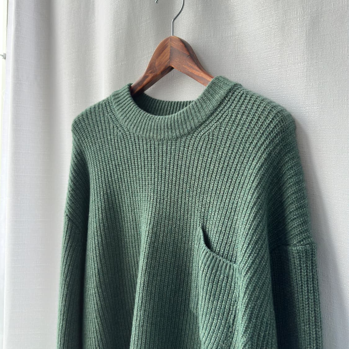 Series 시리즈 울캐시미어 혼방 원포켓 헤비웨이트 니트 110 상품이미지3