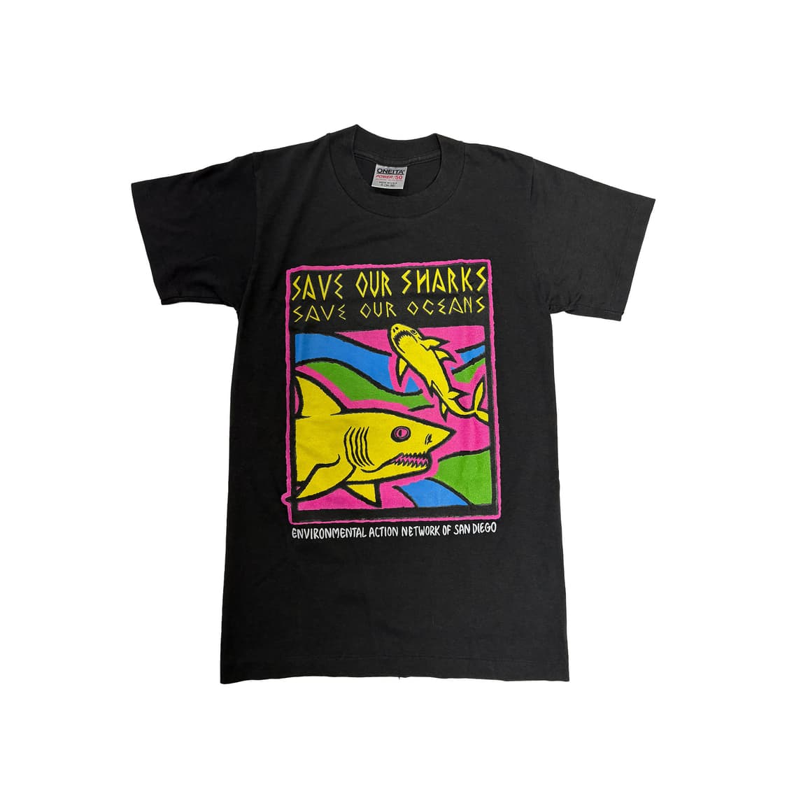 90s Save our Sharks shirt 상품이미지1