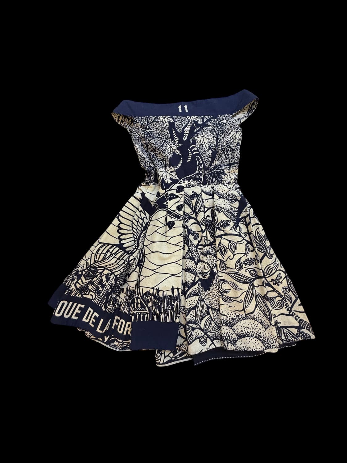 디올 토일 프린트 오프숄더 원피스 상품이미지2