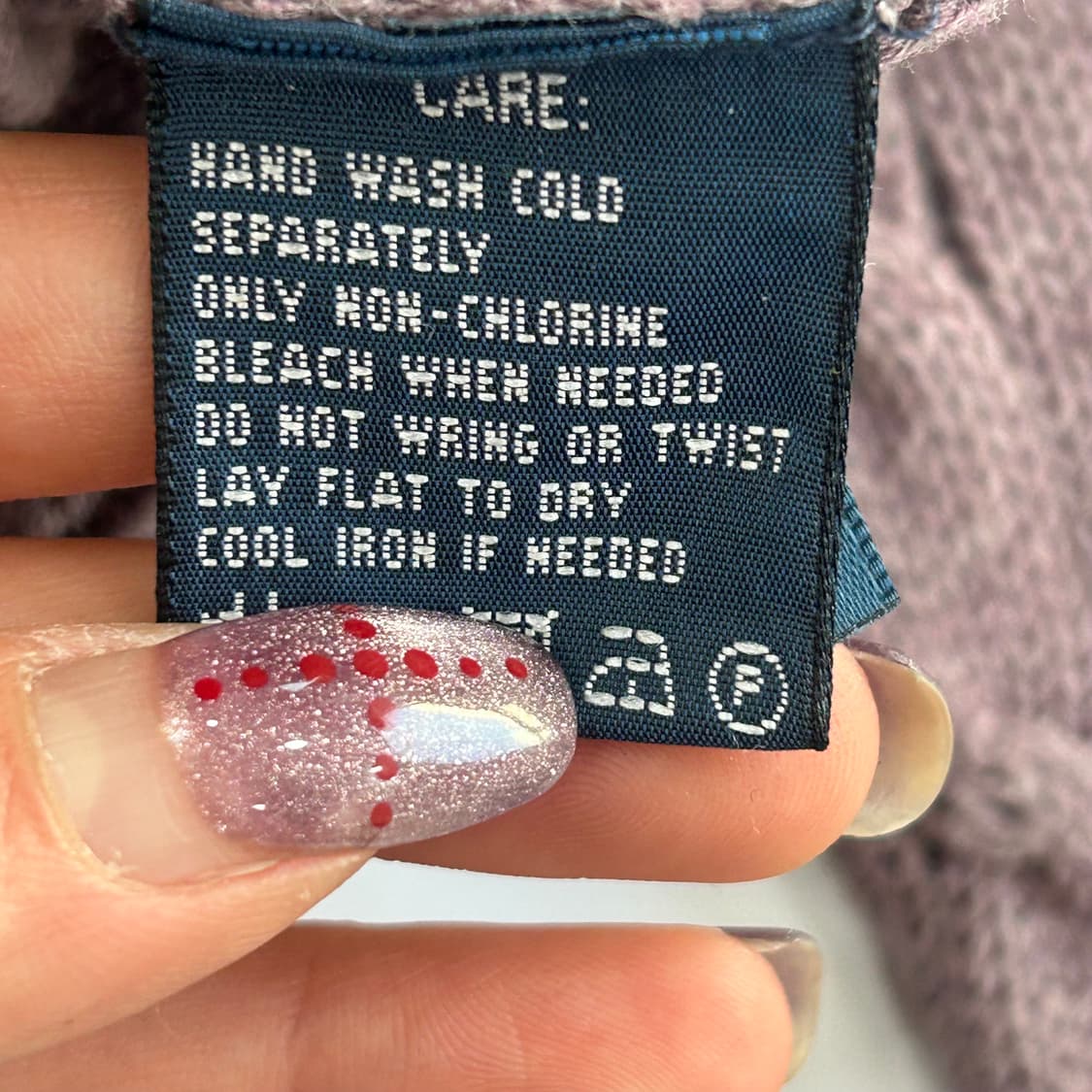 Polo 폴로 숄더 패치 퍼플 케이블 니트 가디건 상품이미지6