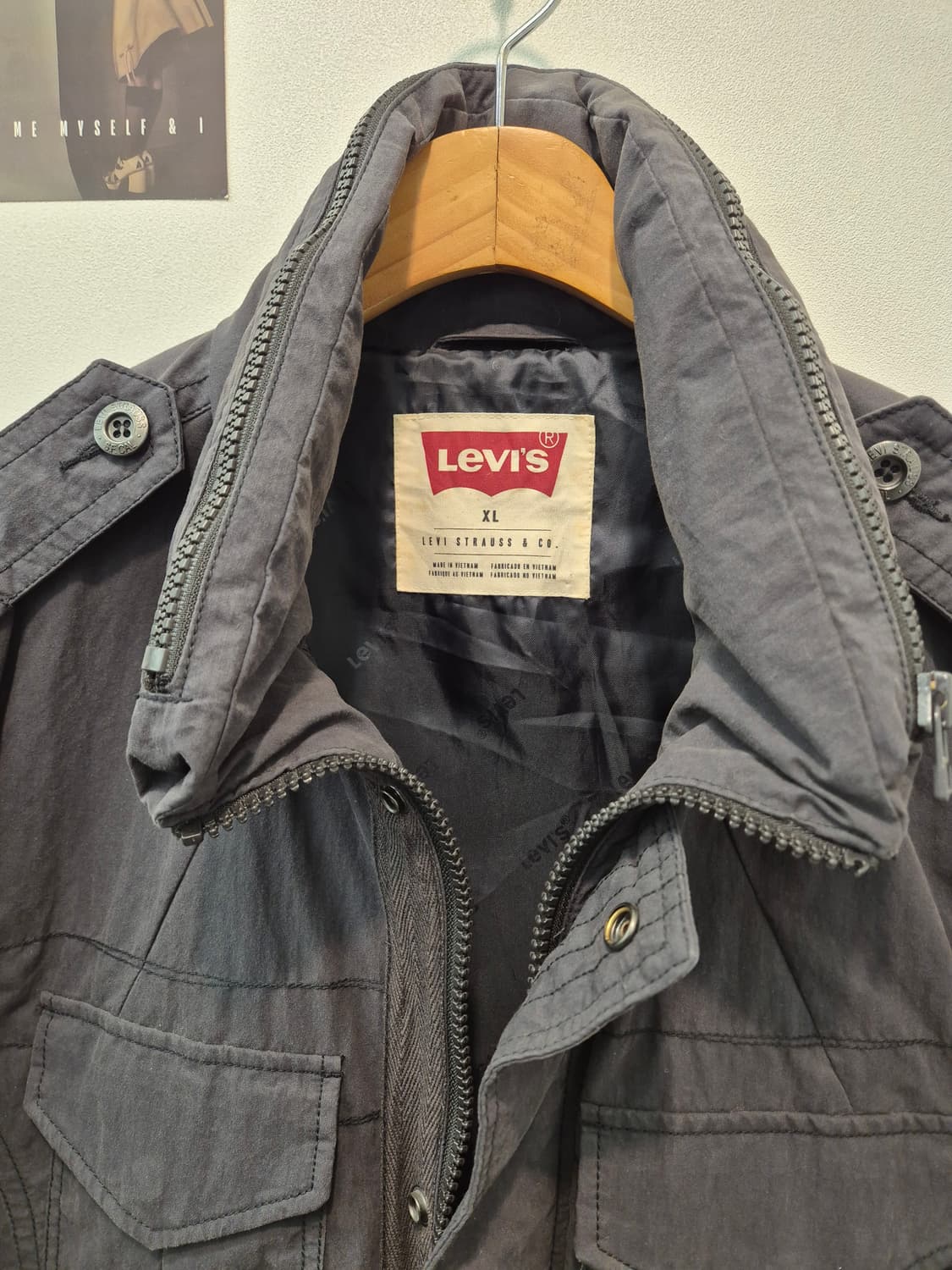 리바이스 남성 트러커 자켓 먹색 XL 
 상품이미지3