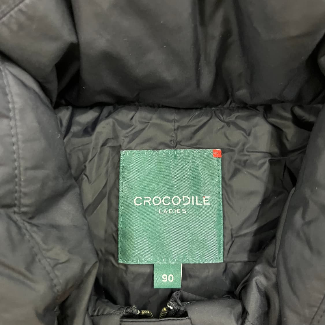[90] 크로커다일 여성 네이비 덕다운 퀄팅 롱패딩 자켓 0107M1 상품이미지2