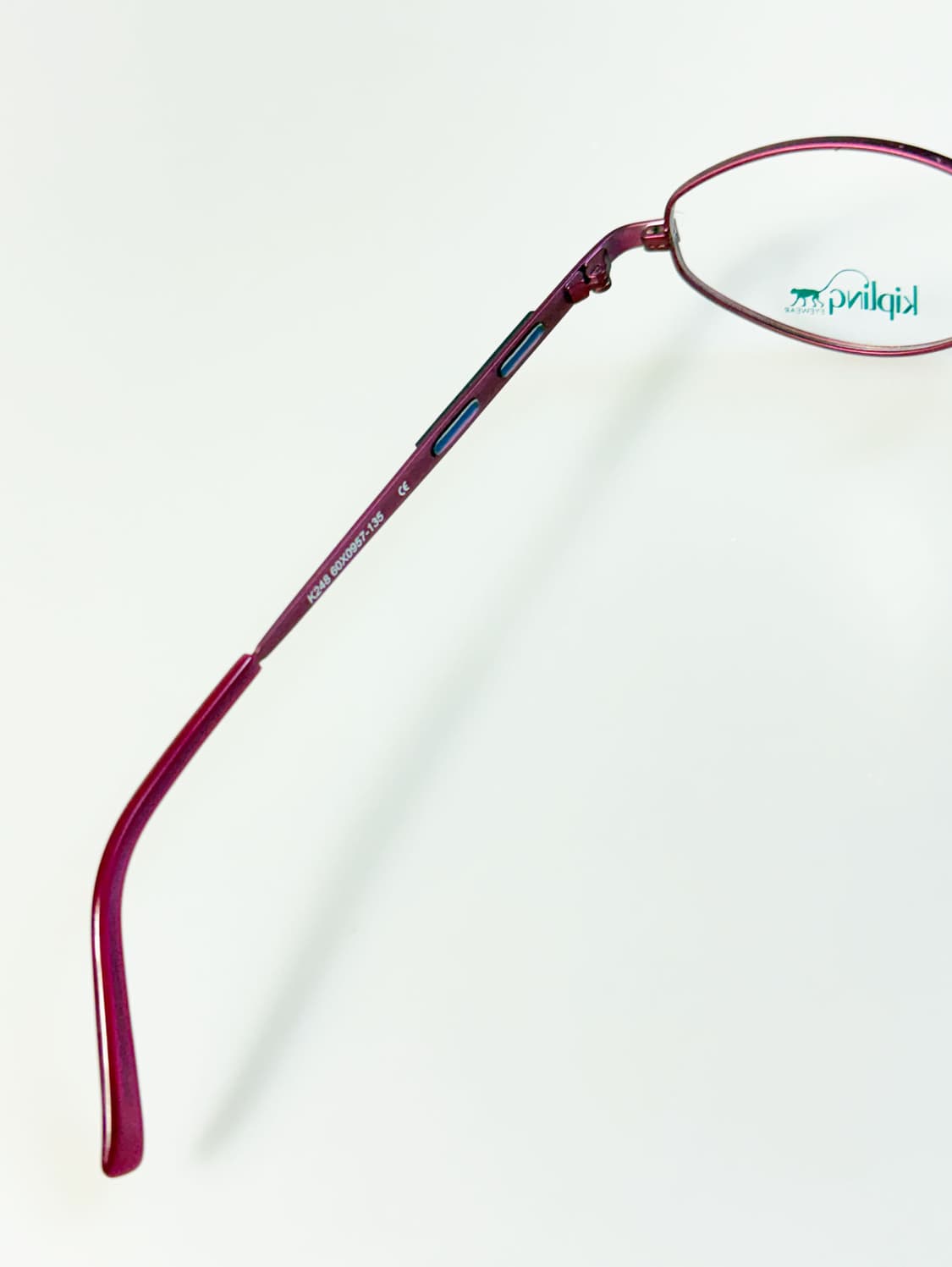 KIPLING 슬림 오벌 마젠타 메탈 프레임 빈티지 안경 상품이미지7
