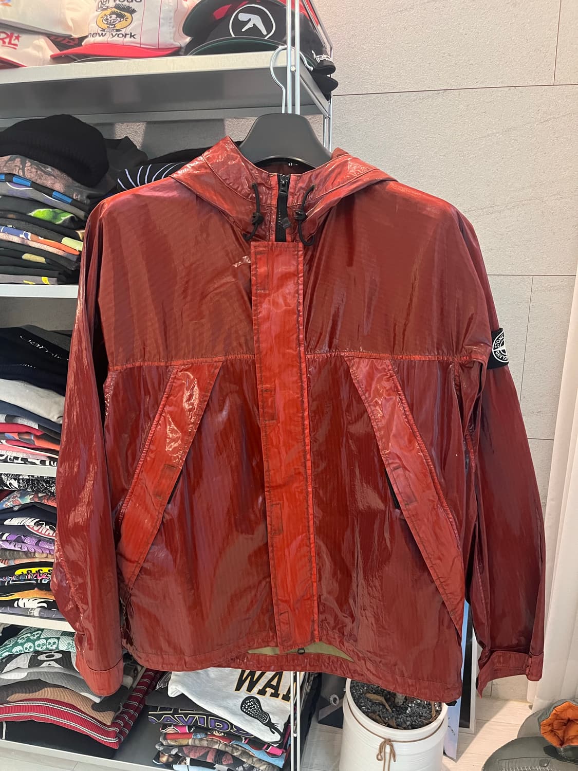 스톤아일랜드 12SS 무솔라 프리즈마티카 레드 L 상품이미지2