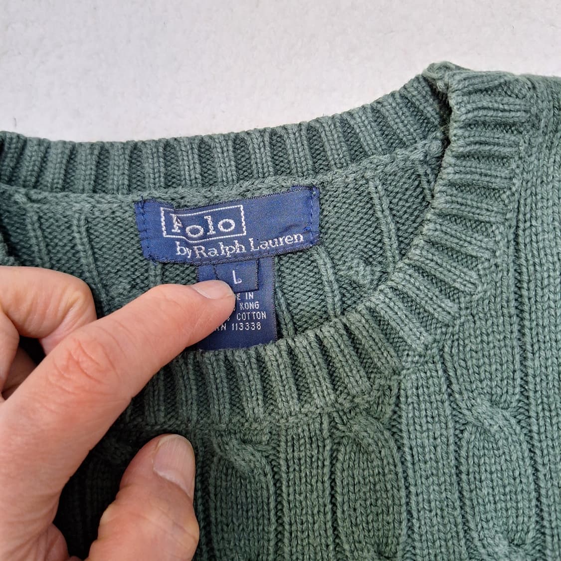 폴로랄프로렌  꽈배기니트L 상품이미지2