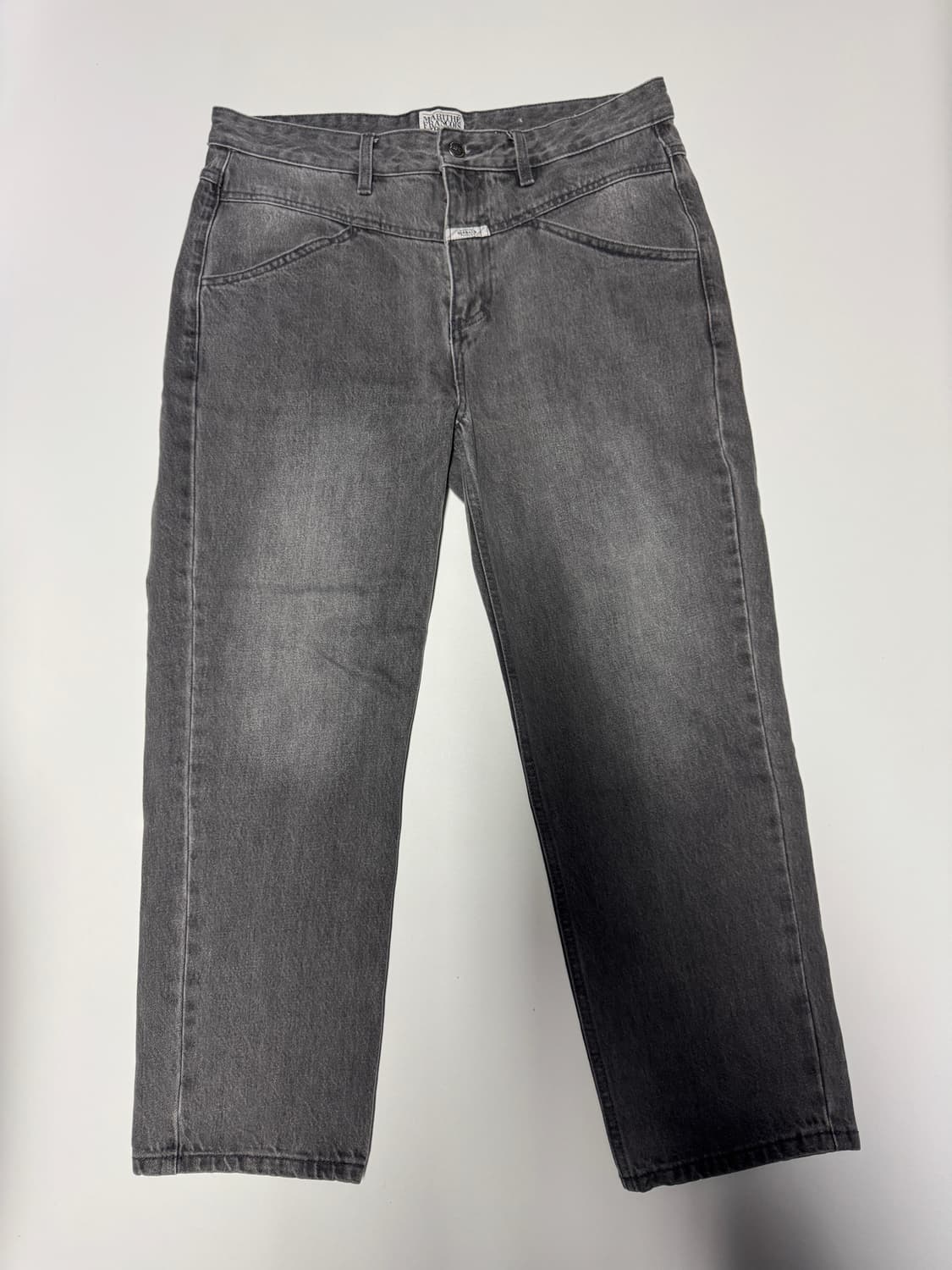 마리떼프랑소와저버 W X-POCKET TAPERED 흑청 데님팬츠 상품이미지1